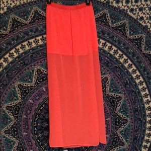 NEVER WORN sheer overlaying skirt